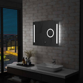 vidaXL Lustro łazienkowe z LED i czujnikiem dotykowym, 80x60 cm wariant 4