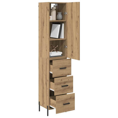 Highboard Dąb rzemieślniczy 34,5 x 34 x 180 cm