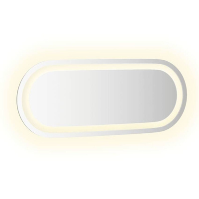 vidaXL Lustro łazienkowe z LED, 50x20 cm, owalne