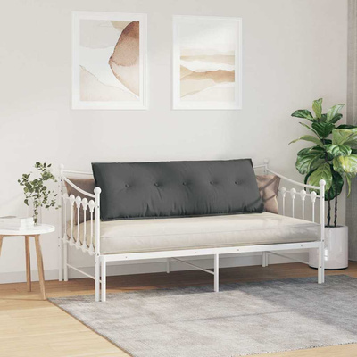 Poduszka na plecy Ciemnoszary 140 x 19 x 50 cm tkanina