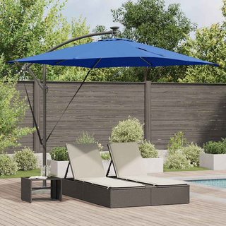 Parasol plażowy 249 x 249 x 250 cm Poliester i aluminium
