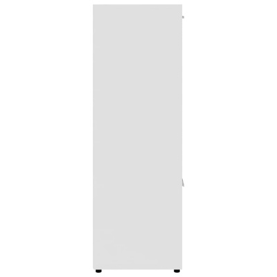 Regał na książki, biały, 90x30x90 cm, materiał drewnopochodny