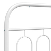 Metalowe wymienne wezgłowie, białe, 80 cm