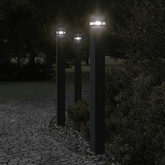 Zewnętrzna lampa stojąca, czarna, 110 cm, aluminium