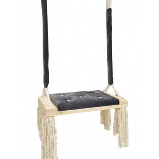 Huśtawka ławeczka plusz granat