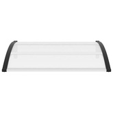 Daszek nad drzwi, czarno-przezroczysty, 120 x 75 cm, PC