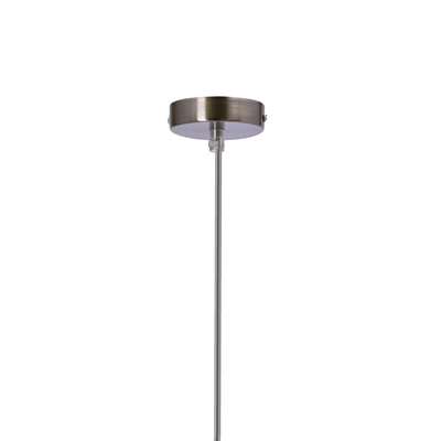 Lampa wisząca z abażurem Timber brązowa pojedyncza do salonu