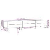 vidaXL Szafka pod TV, biała, 150x36x30 cm, materiał drewnopochodny wariant 5