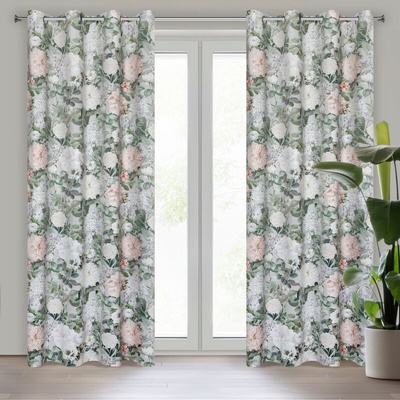 Zasłona Ida różowa 140x250