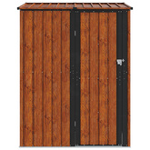 Schowki ogrodowe Brązowy 153,5 x 86 x 200 cm Metal