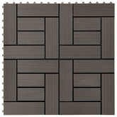 Płytka Tarasowa 11 pcs Ciemny brąz 30 x 30 cm