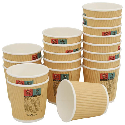 Papierowe kubki, 1000 szt., 4oz, 100ml, brązowy