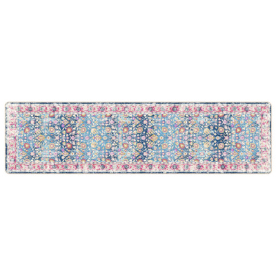vidaXL Dywan z możliwością prania, kolorowy, 80x300 cm, antypoślizgowy