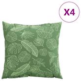 Poduszki rozrzucone Liść 4 pcs Wzór liścia 60 x 60 cm