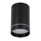 Lampa sufitowa tuba natynkowa czarna GU10 metalowa