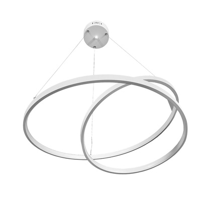 Lampa dekoracyjna wisząca led 60w biała DL-J06-1 + Pilot
