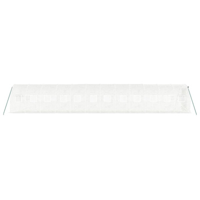 Szklarnia ze stalową ramą, biała, 24 m?, 12x2x2 m