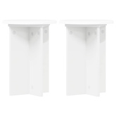 Stojak na rośliny 2 pcs Biały ?29,5 x 40 cm Drewno inżynieryjne