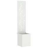 Ekran zapewniający prywatność w ogrodzie Biały 32 x 150 cm