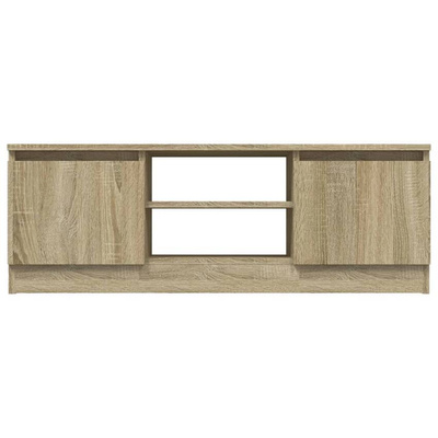 vidaXL Szafka pod TV, z drzwiczkami, dąb sonoma, 102x30x36 cm