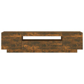 vidaXL Szafka pod TV z oświetleniem LED, przydymiony dąb, 160x35x40 cm