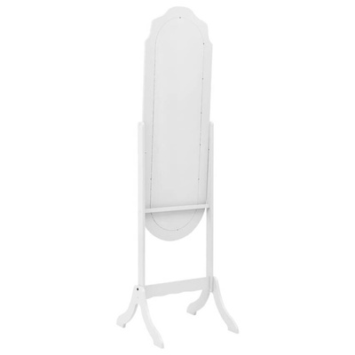 vidaXL Lustro wolnostojące, białe, 45,5x47,5x160 cm