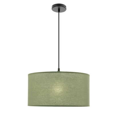 SHANTI lampa wisząca czarny 1x40 E27 abażur miętowy  31-38654