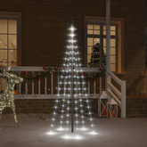 vidaXL Choinka do montażu na maszcie, 108 zimnych białych LED, 180 cm