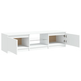 vidaXL Szafka pod TV z oświetleniem LED, biała, 140 x 40 x 35,5 cm