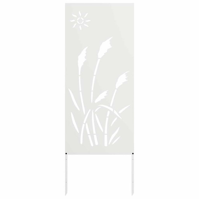 Ekran zapewniający prywatność w ogrodzie Biały 50 x 140 cm