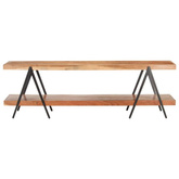 vidaXL Szafka pod TV, 160 x 40 x 50 cm, lite drewno akacjowe