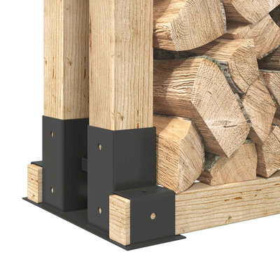 Pomoc w układaniu drewna kominkowego 12 pcs antracytowy Stal