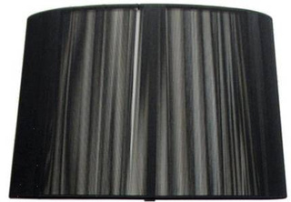 Abażur czarny 35x22cm do lampy podłogowej Gillenia
