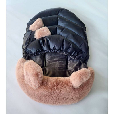 Śpiworek zimowy do wózka na sanki /Kremowy