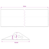 Uszczelka podłogowa do garażu 112 x 20 mm 5,5 m Guma EPDM