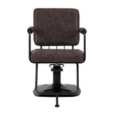 Gabbiano fotel fryzjerski Katania Loft Old Leather ciemny brąz 147875
