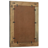 Lustro ścienne Prostokątny Czarny i Brązowy 70 x 2 x 70 cm