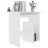 vidaXL Biurko, białe, 80x45x74 cm, materiał drewnopochodny