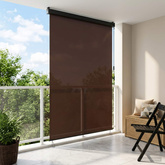 Roleta brązowy 80 x 250 cm Materiał i Aluminium