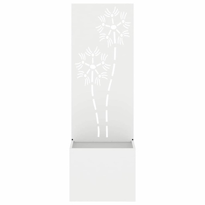 Ekran zapewniający prywatność w ogrodzie Biały 50 x 150 cm
