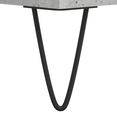 vidaXL Biurko, szarość betonu, 140x50x75 cm, materiał drewnopochodny wariant 5