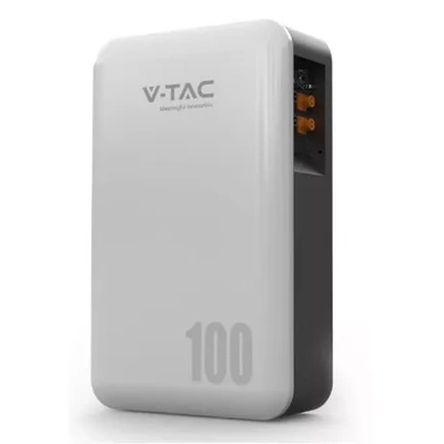 Magazyn Bank Energii V-TAC Powerbank Ścienny 5,12kWh 51,2V IP65 VT-48100-W2 5 Lat Gwarancji