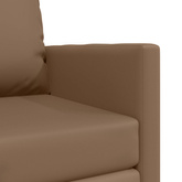 Sofa Bed Cappuccino 74 x 77 x 81 cm Sztuczna skóra