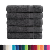 Ręczniki premium, SOLUND 25 szt., antracytowe, 100x150 cm, 600 g/m?