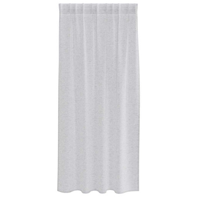 Firany Voile 2 pcs Jasnoszary 175 x 140 cm Poliester