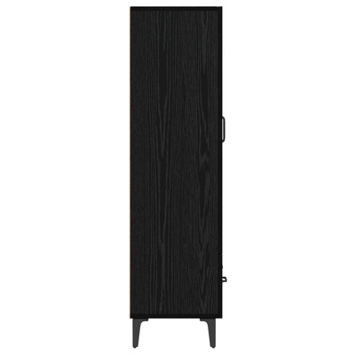 Highboard Czarny dąb 70 x 31 x 115 cm Drewno inżynieryjne