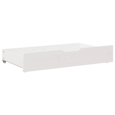 Szuflady pod łóżko, 2 szt, białe, 95x55x17 cm, drewno sosnowe