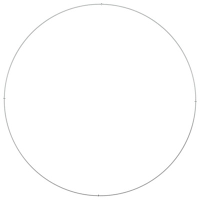 Pierścień doniczki 5 pcs Biały 120 x 120 x 20 cm