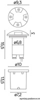 Lampa gruntowa 2725 E