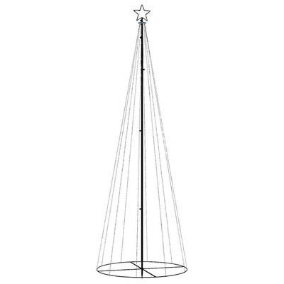 Choinka stożkowa, 310 ciepłych białych LED, 100x300 cm